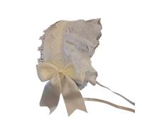 Fascia per capelli regolabile da donna, in pizzo increspato, con fiocco, comoda fascia per capelli, accessorio per feste in costume
