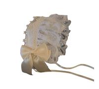Fascia per capelli regolabile da donna, in pizzo increspato, con fiocco, comoda fascia per capelli, accessorio per feste in costume