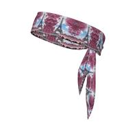 Fascia per capelli regolabile in stile vintage con stampa Torre Eiffel Parigi, perfetta per corsa, fitness e altri sport