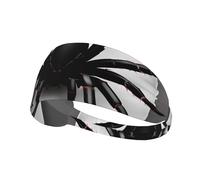Fascia per capelli regolabile per allenamento, motivo ragno, colore nero, per basket, fitness, atletica, calcio, yoga