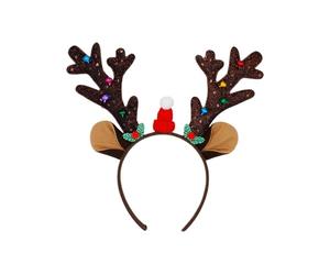 Fascia Per Capelli Renna,Fascia per Capelli per Feste | Fasce da Testa per Donne per il Natale | per Matrimonio Viaggio Vacanza Campeggio Picnic Barbecue Festa in Giardino Raduno Cena