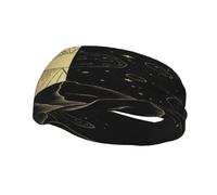 Fascia per capelli resistente al sudore con sole e luna che simboleggiano due mondi, giorno e notte, foulard sportivo alla moda, fascia per capelli traspirante, fasce per capelli anti-sudore per attre