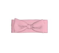 Fascia per capelli rosa tinta unita con fiocco stampato su tutta la superficie, si abbina a qualsiasi outfit per neonati, bambini e bambini