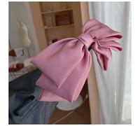 Fascia Per Capelli Satin Oversize Bow Tie Faccini Moda Accessori for Capelli Delle Donne Trend Lavaggio viso Banchetto Hairbands Boutique Cute Hair Hoop Fascia Per Il Lavaggio Del Viso (Color : Pink