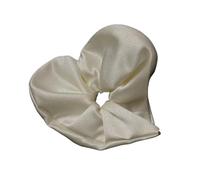 Fascia per capelli satinata a forma di cuore, accessorio per acconciature per donne e adolescenti, tutti gli eleganti elastici per capelli abbinati