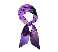 Fascia per capelli/sciarpa alla moda, leggera e viola con farfalle, per donna - Sciarpa versatile per il collo, fascia per capelli, cintura e pareo, ideale per tutti i giorni, la spiaggia e come idea