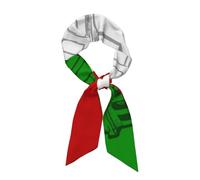 Fascia per capelli/sciarpa leggera e alla moda con bandiera italiana e Colosseo romano per donna - Sciarpa versatile per il collo, fascia per capelli, cintura e pareo, per tutti i giorni, la spiaggia