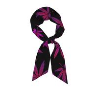 Fascia per capelli/sciarpa leggera e alla moda con motivo a viola per donna - Sciarpa versatile per il collo, fascia per capelli, cintura e pareo, ideale per tutti i giorni, la spiaggia e come idea r