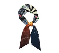Fascia per capelli/sciarpa leggera e alla moda con motivo freccette, ghiaccio e fuoco - Sciarpa versatile per collo, fascia per capelli, cintura e pareo, ideale per tutti i giorni, la spiaggia e come