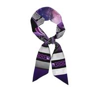 Fascia per capelli/sciarpa Wicca viola, leggera e alla moda per donna - Sciarpa versatile per il collo, fascia per capelli, cintura e pareo, per tutti i giorni, la spiaggia e come idea regalo