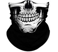 Fascia per Capelli Skull White Face Neat Teeth Versatili Sciarpa al Collo Antiscivolo Scaldacollo per Donna Ciclismo Arrampicata