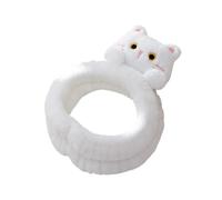 Fascia per capelli spa - Fascia regolabile per la cura della pelle da 1,97 × 7,09 pollici | Avvolgimento per il lavaggio del viso in morbida flanella di peluche | Accessorio per capelli elastico a