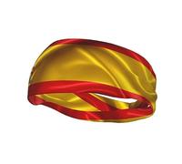 Fascia per capelli sportiva con bandiera della Spagna, per uomini e donne, fascia per allenamento spagnolo, fascia per il sudore, per corsa, ciclismo, calcio, yoga