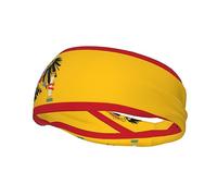 Fascia per capelli sportiva con bandiera della Spagna, per uomini e donne, fascia per allenamento spagnolo, fascia per il sudore, per corsa, ciclismo, calcio, yoga