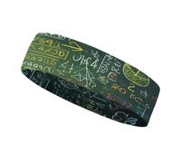 Fascia per capelli sportiva con lacci per la corsa, fasce elastiche per capelli, fasce per capelli stampate con domande di matematica, fasce per capelli per l'allenamento, accessori per spa, sport, yo