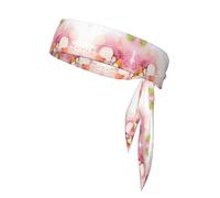 Fascia per capelli sportiva da donna, antiscivolo, regolabile, con frammenti di carta colorata, per allenamenti, corsa, yoga e fitness