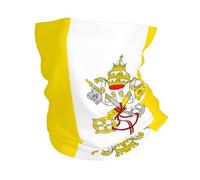 Fascia per capelli sportiva multifunzionale morbida e confortevole con stampe della bandiera del Vaticano, ad