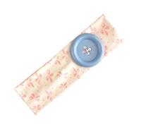 Fascia per capelli stampata per ragazze e donne, D | Fascia elastica con bottoni, per pendolarismo, abiti quotidiani, Bang Taming
