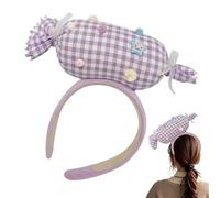 Fascia Per Capelli Stile Candy | Fascia 3D Per Donne E Ragazze | Fasce Copricapo Headdress Festive Per La Dei Capelli Natale Compleanno Festa | Costume E Outfit Per Amici Celebrazione E Evento