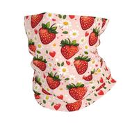 Fascia per capelli Strawberry Daisy Heart Print Sciarpa al collo Adulto | 25x50cm Sciarpa a tubo Elastico Cerchietto per capelli per Yoga Motocicletta outdoor attività