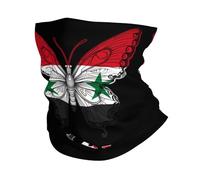 Fascia per Capelli Syria Flag Butterfly Traspirante Sciarpa A Mezza Faccia Multiuso Decorazione Facciale per Donna Outdoor Yoga