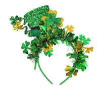 Fascia per Capelli Tema Irlandese, Accessorio St. Patrick's Day, Costume, Donna, Uomo, Copricapo Verde- Style C