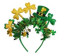 Fascia per Capelli Tema Irlandese, Accessorio St. Patrick's Day, Costume, Donna, Uomo, Copricapo Verde- Style G