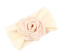 Fascia per capelli traspirante per bambini, con ciondolo a forma di fiore, per bambine da 0 a 36 mesi, per migliorare la bellezza