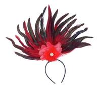 Fascia per capelli unica con piume, accessorio alla moda per feste, accessorio per capelli per donne e ragazze alla moda