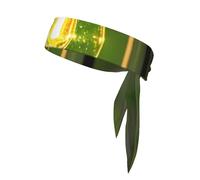 Fascia per capelli unisex con stampa di lucciole e lanterne, morbida e traspirante, per uomini o donne