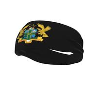 Fascia per capelli unisex con stemma del Ghana, antiscivolo e traspirante, per lo sport