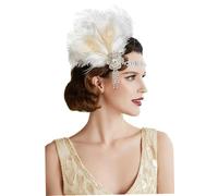 Fascia per capelli vintage anni '20 Fantastico copricapo ruggente degli anni '20 con accessori per capelli pavone ' per l'uso quotidiano