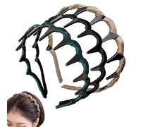 Fascia per capelli vintage con artificiale, stile retrò, 3 pezzi, alla, per donne e ragazze, per lavoro, casa, viaggi, spiaggia