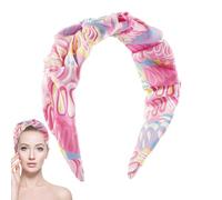 Fascia per capelli vintage con motivo floreale, accessorio per capelli da donna, accessorio per capelli alla moda, assorbe il sudore, per concerti