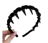 Fascia per capelli vintage con perle artificiali di cranio alto, fasce per capelli alla moda da donna, fasce per capelli con perle artificiali con cerchi per denti, fasce per capelli per donne, feste