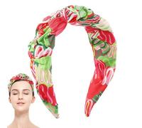 Fascia per capelli vintage con stampa floreale, accessorio per capelli, assorbe il sudore, accessorio per lo styling dei capelli per concerti, matrimoni, viaggi