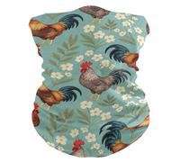 Fascia per capelli Vintage Farm Animal Chicken Sciarpa a mezza faccia