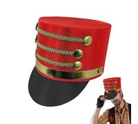 Fascia per cappello da soldato giocattolo principale, accessorio creativo per costume da adulto, attrezzatura da gioco di ruolo schiaccianoci | Cappello a cilindro da re conduttore militare, guardia