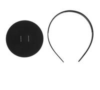 Fascia per Cappello di Laurea in Abs Nera, Fissaggio Stabile | 1 Pezzo, per Cerimonia Liceale e Universitaria, Accessorio per Laureati, Stile Versatile