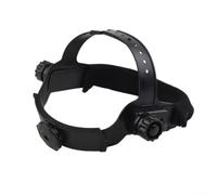 Fascia per casco da saldatore regolabile in ABS per caschi oscuramento automatico, robusto accessorio di ricambio per supporto e fissaggio, comoda cinghia per industria e officina, nero (B)