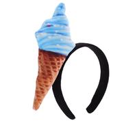 Fascia per Chioma a Forma di Gelato Blu in Stoffa per Donne | Make-up e Lavaggio del Viso, Stile Carino e Chic, Comoda, Sostituisce Vecchio Cerchietto