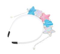 Fascia per Chioma a Tema Mare Stella e Conchiglia Blu | Bambine e Outfit da Sirena, Effetto Costume, per Eventi Scolastici e Natale