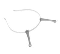 Fascia per Chioma Extraterrestre Argento Antenne Luminose | Plastica Sottile, Design Orecchie Aliene e Corna Buffe, per Adulti, Feste a Tema e Spettacoli
