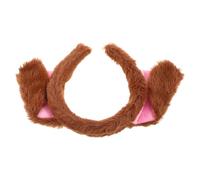 Fascia per Chioma Orecchie da Cane Realistiche in Peluche Marrone | Accessorio Leggero e Versatile, Stile Tenero e Giocoso, per Festival, Convention Anime e Cosplay