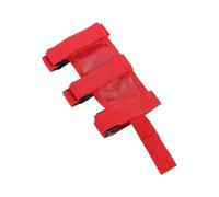 Fascia per Estintore Auto Rossa, Fissaggio Resistente e Sicuro | Nylon, PU e Plastica, Adatta a Estintore, per Auto e Vano Portaoggetti