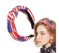 Fascia per Giorno 'Indipendenza, fascia per 4 luglio | Cerchio per capelli patriottico del 4 luglio,Ornamenti per capelli morbidi del Memorial Day, copricapo con bandiera americana per l'all