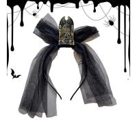 Fascia per Halloween Donna Fascia Vintage Lapide Con Velo Per Cosplay