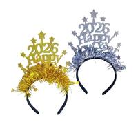 Fascia Per Il Capodanno 2 Pezzi Accessorio A Forma Di Stella | 2026 Decorazioni Per La Festa Di Capodanno per la Celebrazione la Vacanza l'Evento la Festa il Festival l'Allegria la