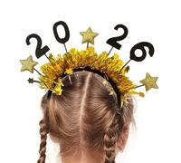 Fascia Per Il Capodanno 2026,Tiara Con Glitter Per La Festa Del 2026,Fascia Tiara Per Festa Di Felice Anno Nuovo - Per Eventi Carnevale Maschere Celebrazione Foto Famiglia Adulti Ragazze