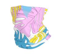 Fascia per il collo, scaldacollo, fascia per la testa, maschera per il viso, per uomini e donne, ragazza nera che ama la musica, il sole, rinfrescante, sciarpa magica, bandana, Foglie di piante